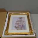 Funly mee Vintage 11x14 Picture Frame Antique Gold Photo Frame for Tabletop & Wall Mounted