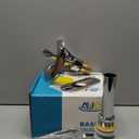 Elegant Bathroom Sink Faucet Single Hole,AUU Waterfall Chrome Vanity Sink Faucet Solid Brass,Single Handle Lavatory Basin Tap with Pop Up Drian Supply Line (Chrome, Short)