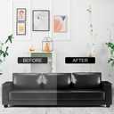 WEYSTOM Leather Recoloring Balm & Repair Kit for Furniture - Dye, Renew & Restore Aged, Faded, Cracked, Peeling, Scuffed Surfaces(Grey) (8.5OZ, Gray)