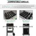 WEMEIKIT 67046 7636 Flavorizer Bars for Weber GS4 Spirit 2 Grill Parts, Replacement for Weber GS4 Spirit II & I 300, E/S-310 320 Parts, 16 GA Porcelain-enameled, Weber GS4 Grill Flame Guards 15.3