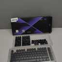 XVX PBT Keycaps - Side Print Keycaps 60 65 75 100 Percent, Double Shot Shine Through Custom Key caps, Black 136 Keys Set, OEM Profile, Minimalist Style Phantom for Cherry Gateron MX Switche Keyboard