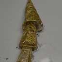 Baquler 3 Pcs LED Lighted Christmas Cone Trees Christmas Tree Ornament Gold Glittered Battery Operated Christmas Decoration Xmas Table Decor for Indoor Home Bedroom Tabletop Centerpiece Holiday Party