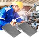 2 Pack Triangle Flange Wedge Silvery Spreading Wedge Slope Steel Wedges Durable Pipe Metal Welding Tools Accessories for Machine Equipment (4.7 Inch)