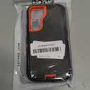 Case for Galaxy S22, Heavy-Duty Tough Rugged Shockproof Drop Protective Cover Cases for Samsung Galaxy S22, Black+Orange