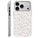 Case Compatible with iPhone 17 Pro - Hybrid Durable Shockproof Phone Cover,Cases for Woman Girl - White Flower