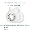 Replacement Cushion for Resmed AirFit F40 Full Face Cushion,CPAP Mask Accessories,Soft Silicone (Large)