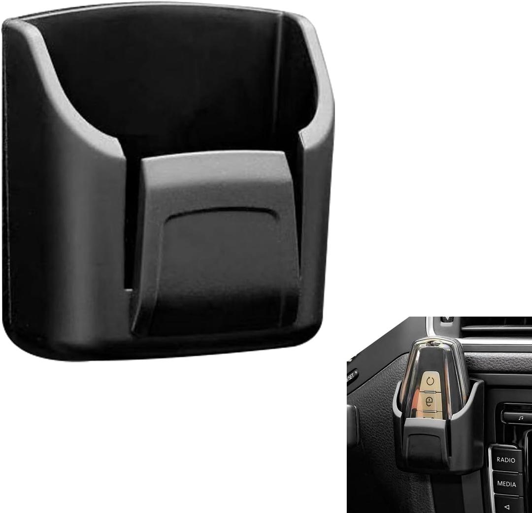 Key Fob Holder, Key Mount Organizer, Multifunctional Organizer Key Remote Mount, Universal Car Accessories (Black)