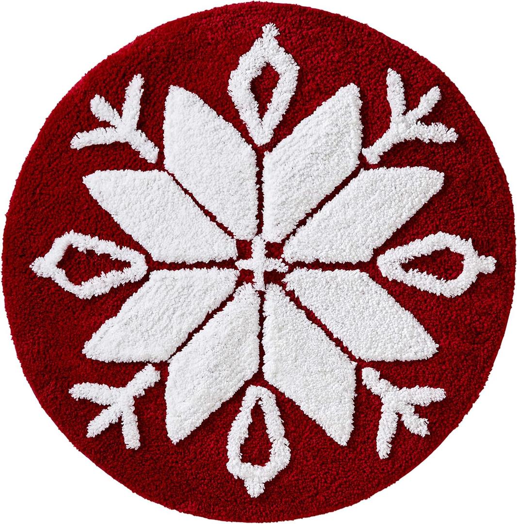 SKL HOME by Saturday Knight Ltd. Snowflake Winter Rug, 25x25