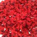 CODE FLORIST 2200 PCS Dark-Red Silk Rose Petals for Romantic Night,Wedding,Proposal Anniversary Flower Decorations