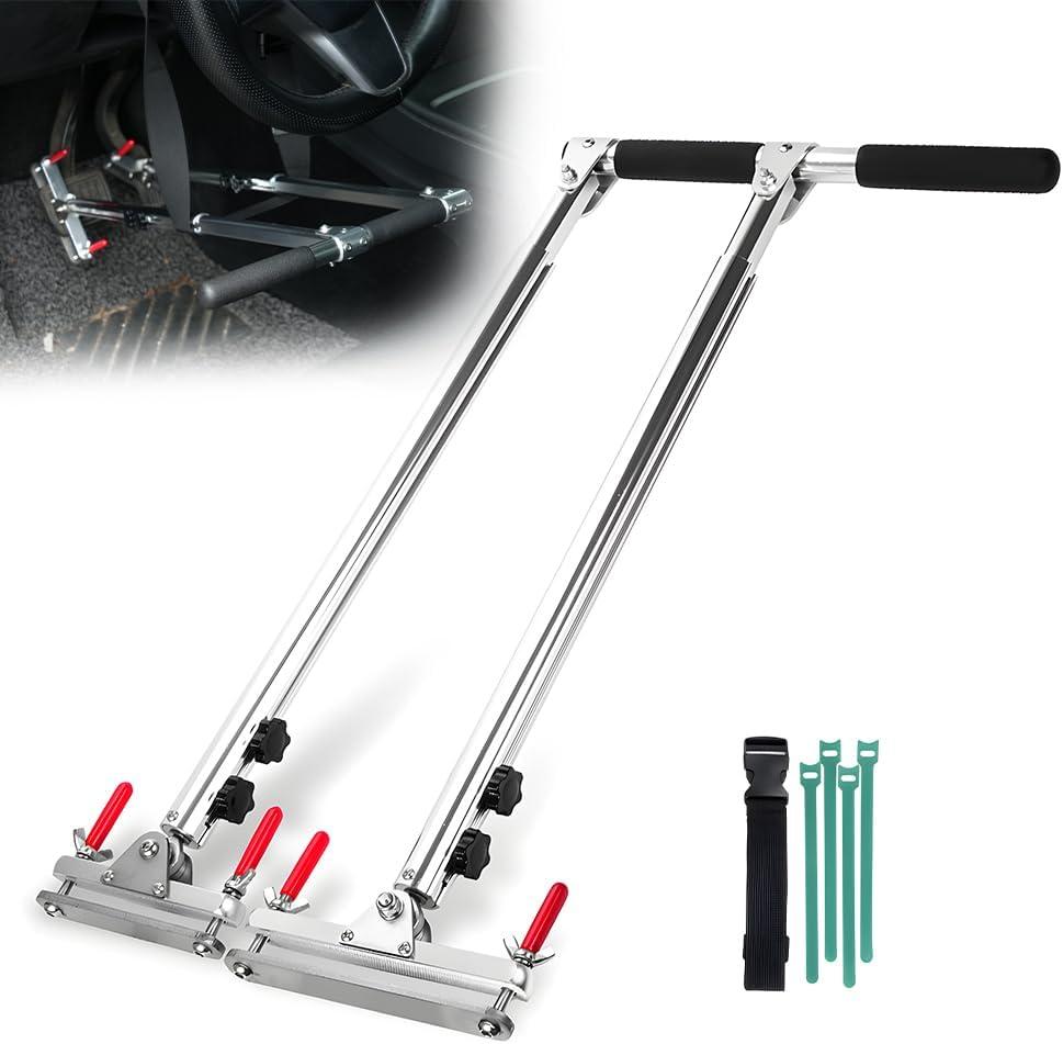 BARTOO Hand Controls for Disabled Drivers, Portable Handicap Driving Car Pedal Assist Controls, Length Adjustable, for Injured, Handicap, Cars Driving aids