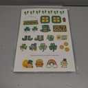 LEKSON St. Patricks Day Leprechaun Trap Craft Kit for Kids, Rainbow Treasure DIY Decoration Scene with Path, Signs & Accessories, Classroom & Holiday Activity Set (Green01)