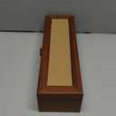 Watch Box, Watch Case for Men Women with Large Glass Lid, Wooden Watch Display Storage Box with 6 - Slots, Classic Walnut Mens Watch Box Organizer