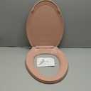 KOHLER K-4652-45 Lustra Elongated Open-Front Toilet Seat, Wild Rose