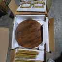 APPOLYN 4 Tier Rotating Bookshelf, 360° Display Rotating Bookcase Corner Storage Rack with Special Visible Partition Storage, Gold