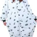 WOTOGOLD Animal Cosplay Costume Dog Unisex Adult Pajamas (Small, White)