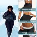 Thermal Fleece Lined Leggings for Women Warm Thick High Waisted Tummy Control Workout Soft Yoga Pants for Cold Winter (White)