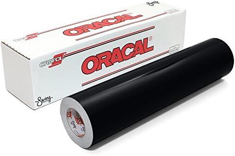 Oracal 651 Permanent Glossy Vinyl - Black (12" x 15ft)