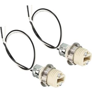 Home and Garden Parts G9 Light Base Socket 2pcs Wire Lead Lamp Holder with Socket Ring Removal Tool #CN/251024/16395