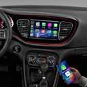 Car Radio for Dodge Dart 2012 2013 2014 2015 2016 with Wireless Carplay Android Auto,9'' HD Touchscreen Car Stereo with WiFi,GPS Navigation,Bluetooth,FM/RDS Radio,SWC,Mic +AHD Rear Camera