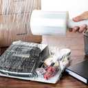 2 Pack Mini Hand Stretch Wrap 5" 1000 Ft Rolls PackageZoom Industrial Strength Clear Plastic Wrap for Box, Furniture Wrapping, 55 Gauge Shrink Wrap for Moving & Packing