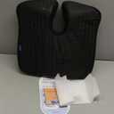 Cushion Lab Patented Pressure Relief Seat Cushion for Long Sitting Hours on Office & Home Chair - Extra-Dense Memory Foam for Soft Support. Car Pad for Hip, Tailbone, Coccyx, Sciatica - Black