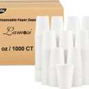 Lamosi 1000 Pack Paper Cups 8 oz, Disposable Coffee Cups, Paper Coffee Cups, 8 oz-25 Pack of 20