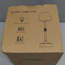 IP65 Waterproof Shower Lamp for Bathroom, Cordless Lamp Rechargeable Battery Operated, 3-Colors Dimmable Wireless Touch Lamp for Bathtub, Shower Light, Bath Light and Relaxing Routines, 1 Pack (Small, Walnut)