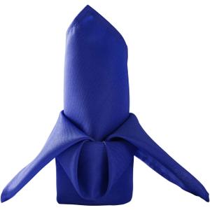 50pcs Polyester Cloth Napkins - 17 x 17 inch Royal Blue Dinner Washable Napkins with Hemmed Edges for Restaurant/Wedding/Hotel(50,Royal Blue)