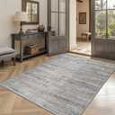 4x6 Rug - Stain Resistant Abstract Washable Rugs, Anti Slip Area Rugs for Living Room,Modern Low Pile Carpet with Rubber Backing Home Decor Small Area Rug
