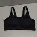 RUNNING GIRL High Impact Sports Bras for Women,Racerback Running Bra Workout Crop Tank Tops Longline Sports Bra Push up (Large, D-black)