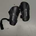 Shin Guards Soccer Kids Youth, CE Certified Airsfish Shin Guard Protection Gear for 2-18 Years Old Boys Girls Teenagers High Impact Resistant Breathable Comfortable 1 Pair 4 Sizes (XX-Small, Black)