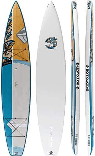 BoardworksTouring Stand-Up Paddleboard Bamboo/Blue/Light Blue, 12'6"