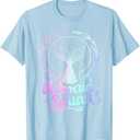Mermaid Birthday Squad Party Girls Women Mermaid T-Shirt Blue Size M