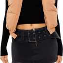 Forever 21 womens Cropped Hooded Puffer Vest (X-Large, Camel)