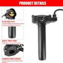 Surron Throttle Handle Imitation Carbon Fiber Throttle Grips Quick Twister with Throttle Cable Throttle Kit for Electrice Dirt Bike Sur-Ron/Surron/Light Bee/Sur Ron S/Surron X / X160 / X260