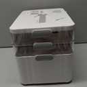 3-Tier Medicine Organizer - Portable Medicine Cabinet with Plastic Handle, Multipurpose Medical Box, Pill Organizer, Empty First Aid Kit for Home