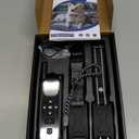 Wireless Dog Fence, Electric Fence for Dogs,Training Collar with Remote Control 3800FT Range, Portable Dog Perimeter Collar with 3 Training Mode Flash Light & Waterproof Matte Black 2 Pack