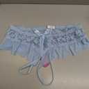 Avidlove Sexy Panties for Women Bikini Underwear Floral Lace Briefs with Cute Bow Center 1-4 Pack Light Blue, Small