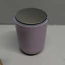 EKO Fandy 0.4 Gal/1.5L Mini Tabletop Trash Bin with Swing-Lid, Desktop Trash Can for Bathroom Countertop, Vanity, Coffee or Office, Small Garbage Bin (Lavender)