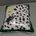 Cosrea Women Halloween Costume Black and White Spotted Dog Shawl Faux Stole for Adult