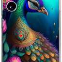 Case for Samsung Galaxy S24 FE, Colorful Peacock Mandala Flowers Drop Protection Shockproof Case TPU Full Body Protective Scratch-Resistant Cover for Samsung Galaxy S24 FE
