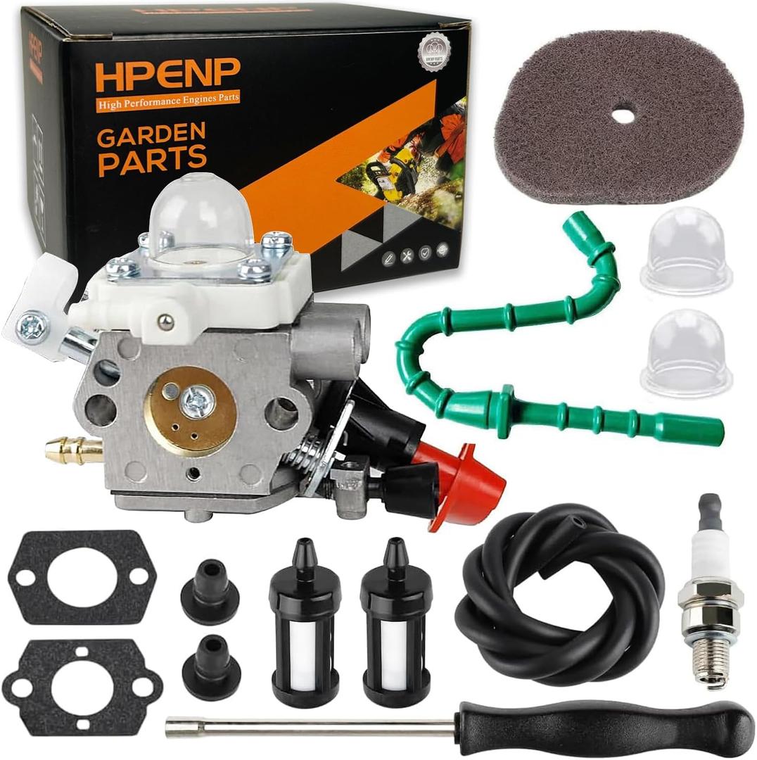 FS 56RC Carburetor Kit for Stihl Trimmer FS56RC FS70R FS56 FS56C FS56R FS40 FS50 FS70RC FS70C FC56 KM56RC HT56C HL56K Trimmer Replaces 41441200608 C1M-S267A Weed Eater Parts
