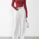 PRETTYGARDEN Crew Neck Long Sleeve Cute Going Out Tops for Women 2026 Casual Basic Slim Fit Womens Pullover Shirts (Red, M)