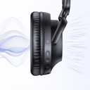 TAGRY Hybrid Active Noise Cancelling Headphones 100H Playtime Wireless Over Ear Bluetooth Headphone with Fast Charging Hi-Res Audio Comfort Earcups Headsets for Travel Home Office Phone PC Black