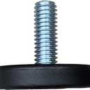 3/8"-16 Threaded Bolt,4Pack,Furniture Levelers with Screw-in Nuts,1.5" Base Furniture Feet,Heavy Duty Adjusting Foot,1" Adjustable Furniture Legs,Table Levelers,Chair Levelers,Thread Pitch:16