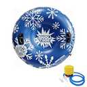 Inflatable Snow Tube, Winter Heavy-Duty Snow Sled for Adults with Hard Bottom – Durable & Reliable for Outdoor Fun, Ideal for Snow Sledding & Tubing