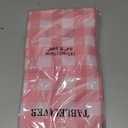 4 Pack Pink and White Checkered Tablecloth Pink Checkered Flag Tablecloth, Disposable Plastic Gingham Table Cover for Parties, Race Car Birthday Party, Birthday, Outdoor Picnic, 54 108 Inch
