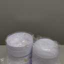 50Pack 12oz White Plastic Bowls - Disposable White Plastic Salsa Bowls Premium Heavy Duty - Ideal for Wedding &Party