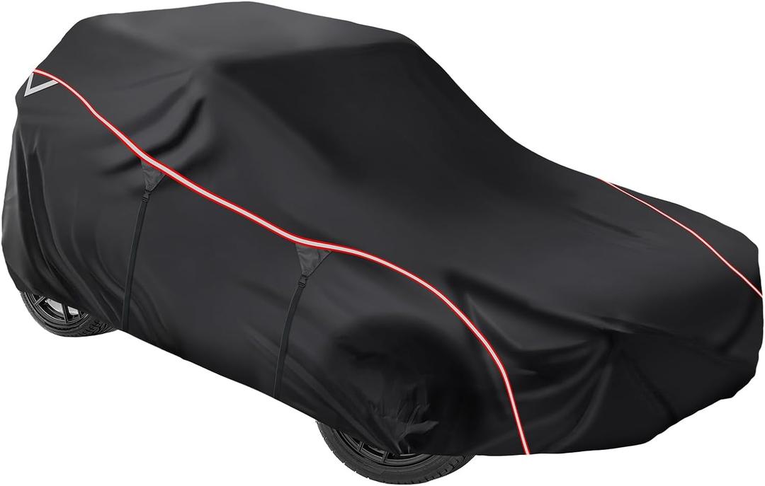 StarknightMT Slingshot Cover with Roof Waterproof Full Cover Compatible with Polaris Slingshot 2019 2020 2021 2022 2023 2024 Air Vents Reflective Strips All Weather Protection Covers Accessories