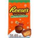 REESE'S Miniatures Milk Chocolate Peanut Butter Cups, Christmas Candy Bag, 35.65 oz (35.65 Ounce (Pack of 1))